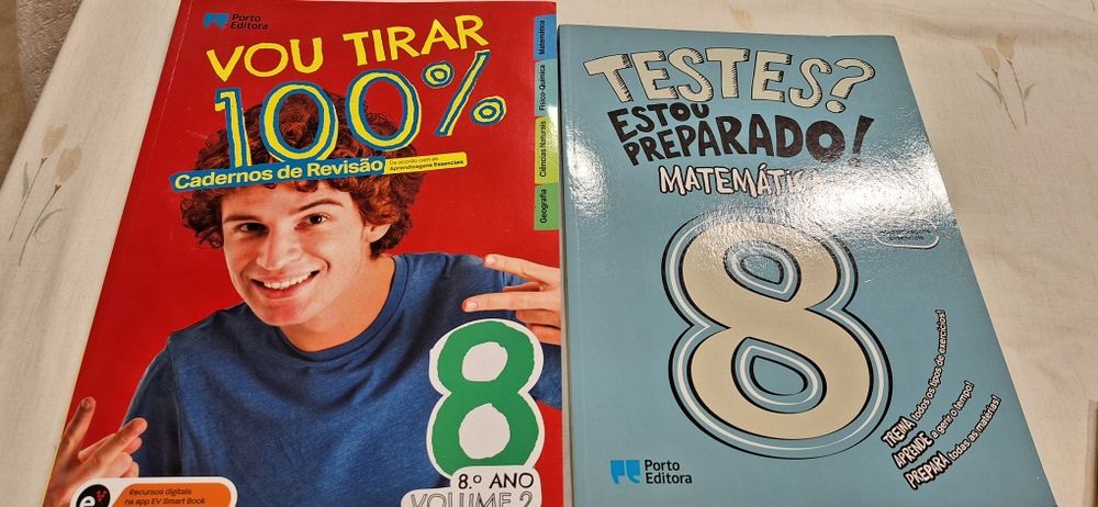 Livros intactos para preparação exames 8ano ol