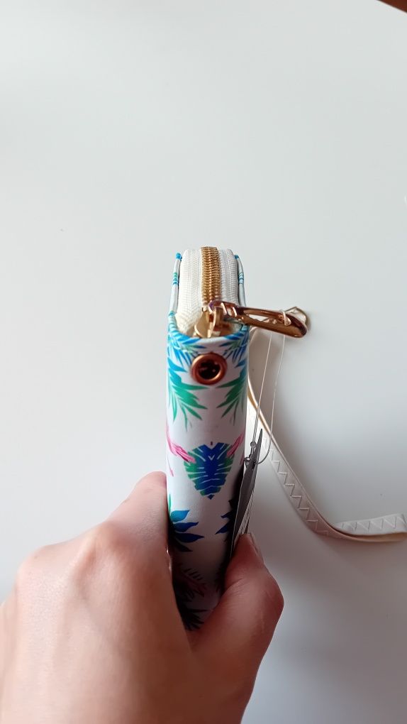Nowy! Śliczny mini portfelik Flaming "Tropic"