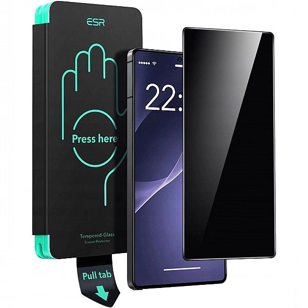 Szkło ESR 9H z filtrem prywatności do Samsung Galaxy S25 Ultra