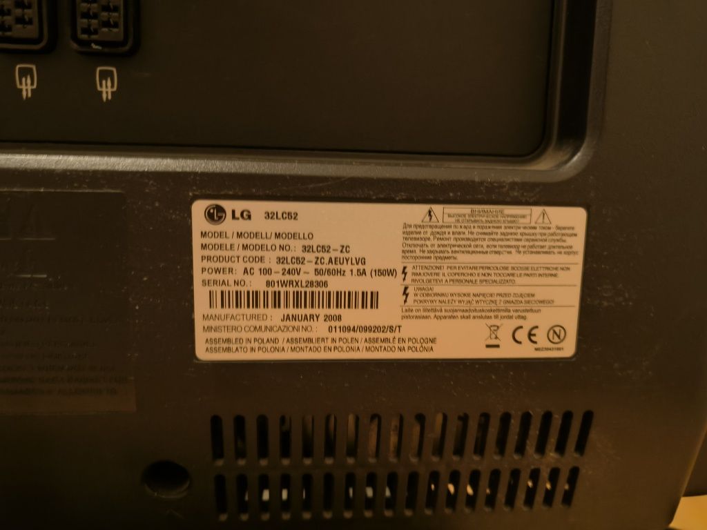 Telewizor LG 32LC52 32" HD READY