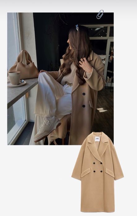 Пальто zara розмір М
