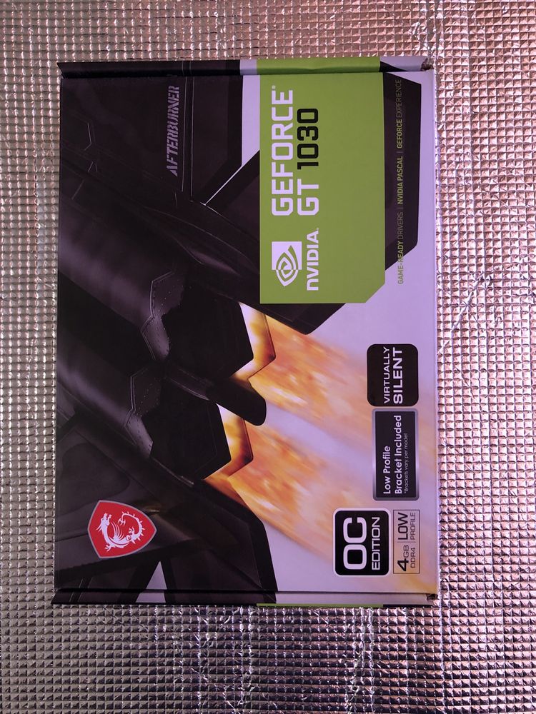 нова Відеокарта GeForce GT 1030 4GB DDR4 64bit DisplayPort, HDMI