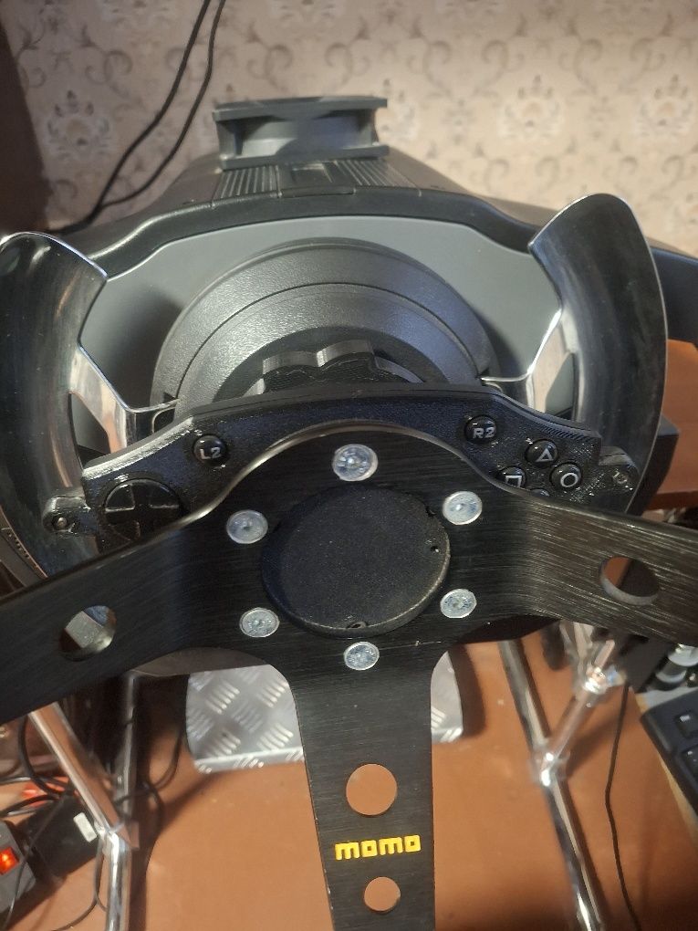 Кермо сімрейсінг Thrustmaster T500rs з модифікаціями та педалями