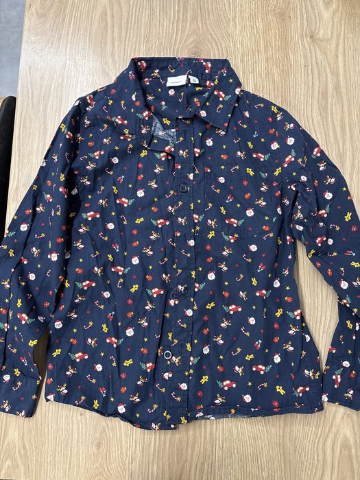 Piekna koszula świąteczna nameit r. 128