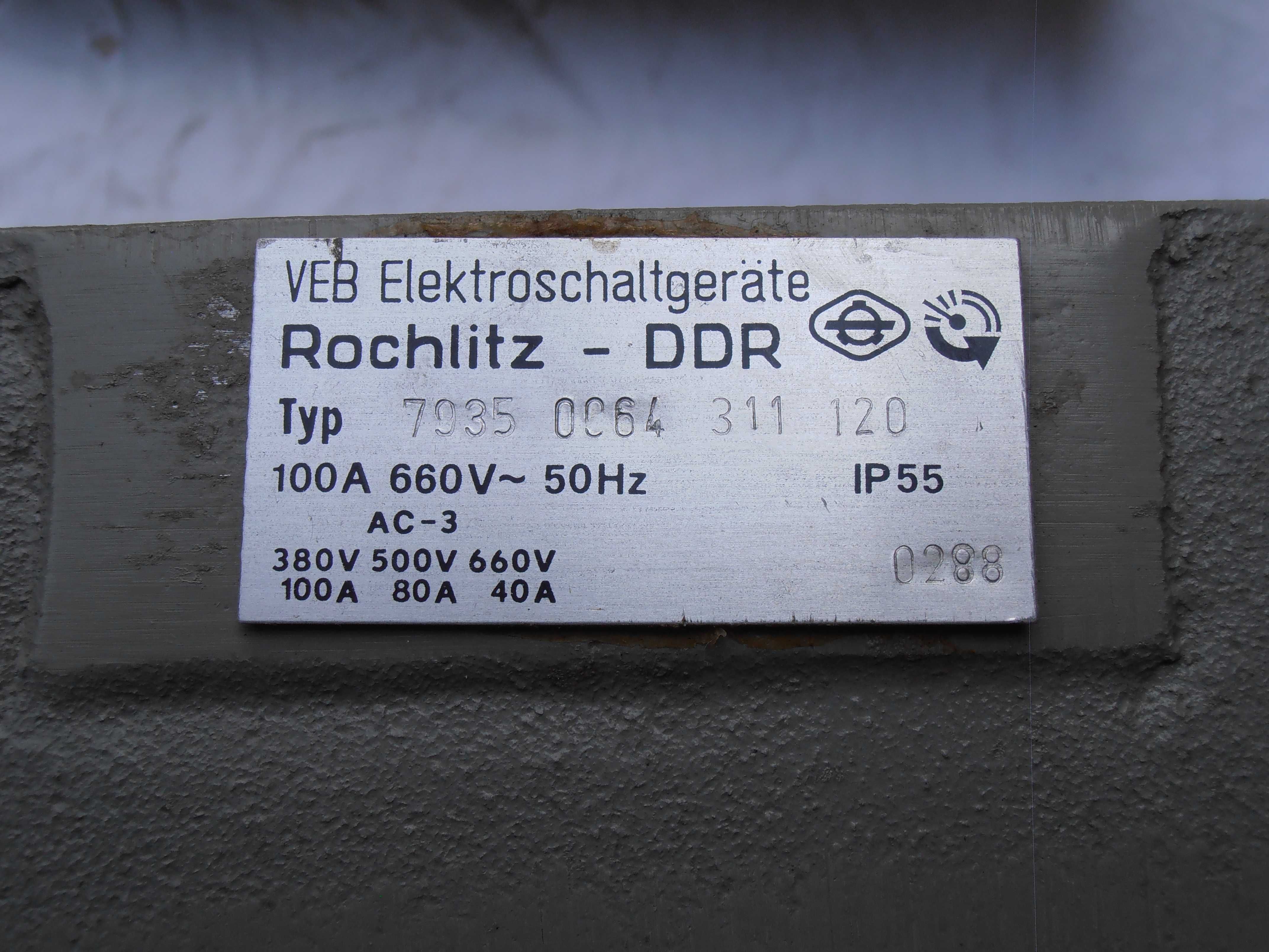 Wyłącznik mocy Rochlitz - DDR