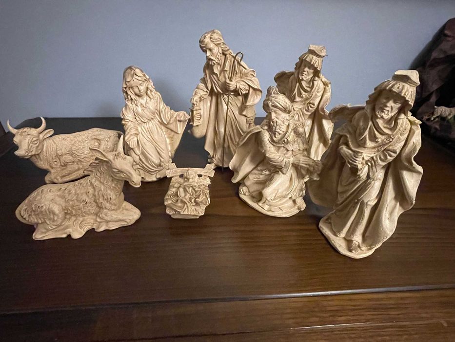 Presépio Sagrada familia dourado