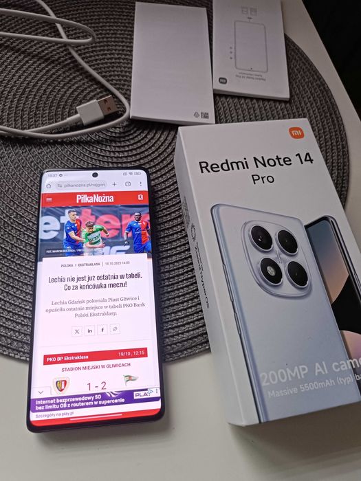 Telefon Redmi Note 14 Pro 8/256GB gwarancja 05.2027 + ubezpieczenie