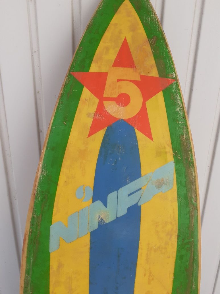 Prancha de Surf Ninfa vintage rara 170cm