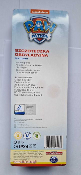 szczoteczka oscylacyjna niebieska nowa zestaw