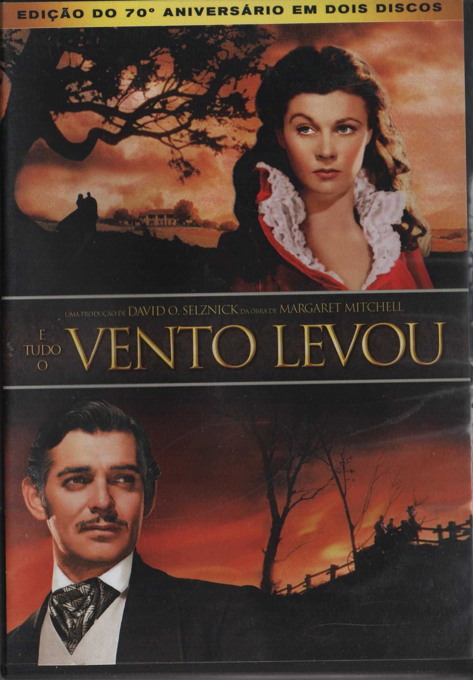 Dvd E Tudo O Vento Levou - drama histórico - Clarke Gable - 2 dvd's