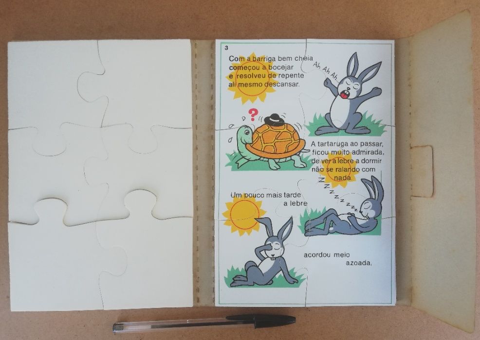Livro- Puzzle Infantil anos 80