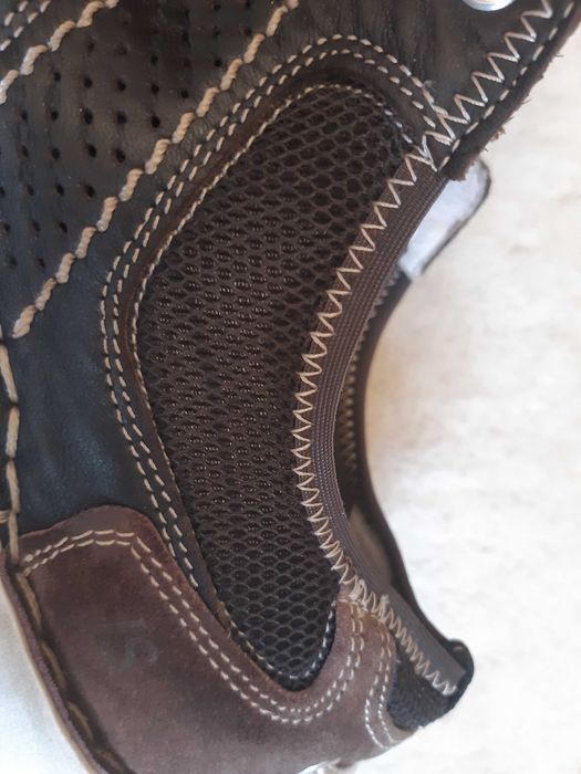 Skórzane komfortowe oddychające kryte letnie półbuty Josef Seibel, 45