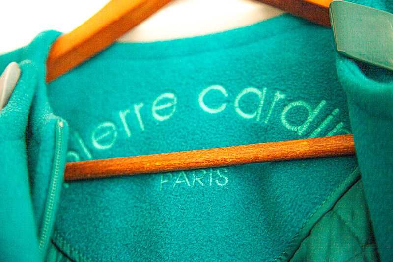 Pierre Cardin Paris turkusowy płaszcz zimowy jedyny!