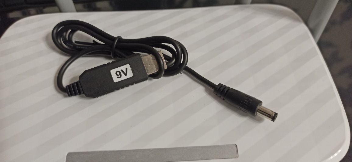 Кабель провод для питания wi-fi роутера USB/DC 9v, 12v.