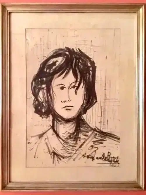 ARMANDO BAPTISTA 1961 - tinta da China - 61x47 cm/s