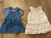 Sukienki + koszulka (United Colors Of Benetton) rozmiar 56 i 74