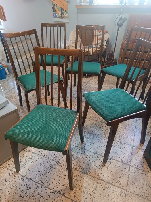 Bytomska fabryka mebli krzeslo typu 200-157 zestaw 6 sztuk R Hałas