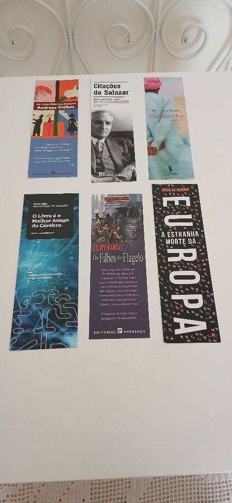 Marcadores de livros, novos
