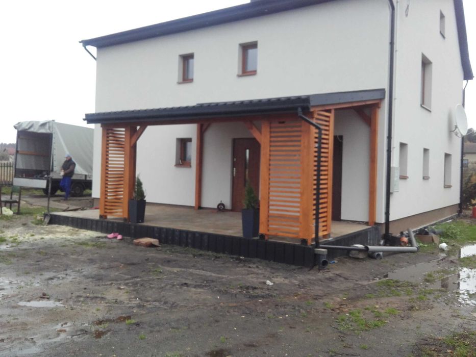 Tarasy drewniane zadaszenia tarasów