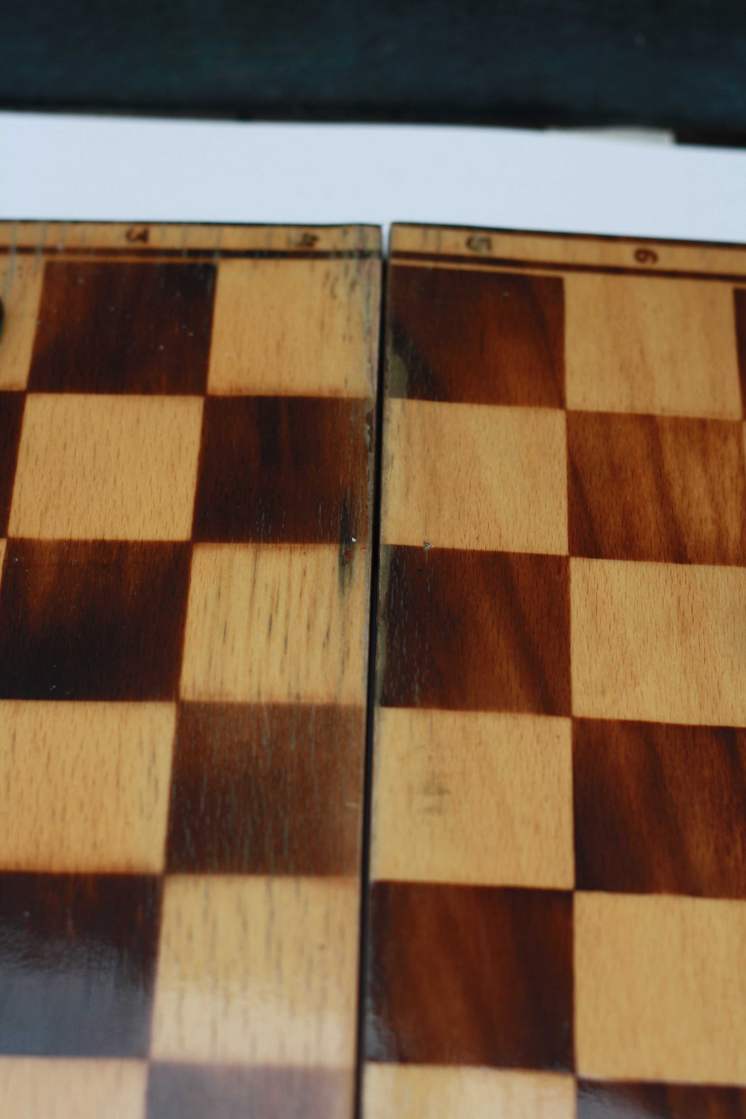 Stare drewniane szachy 1979 r. Spółdzielnia Pracy Jedność w Cieszynie