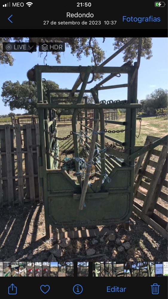 Manga para cavalos ou bovinos grande porte