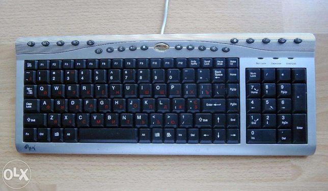 Мультимедийная клавиатура Delux K9888 (под восстановление, запчасти)