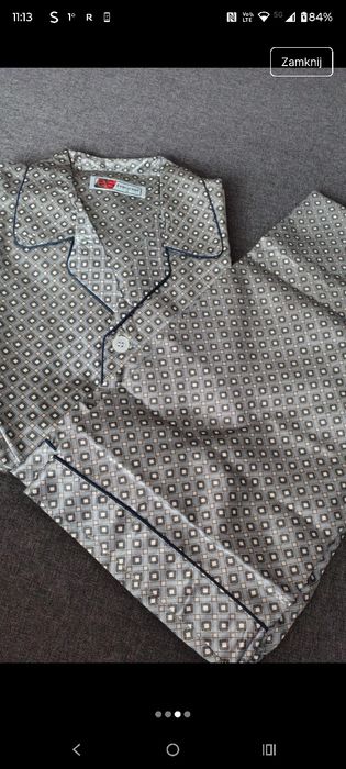 Piżama męska Xl satynowa bawelna