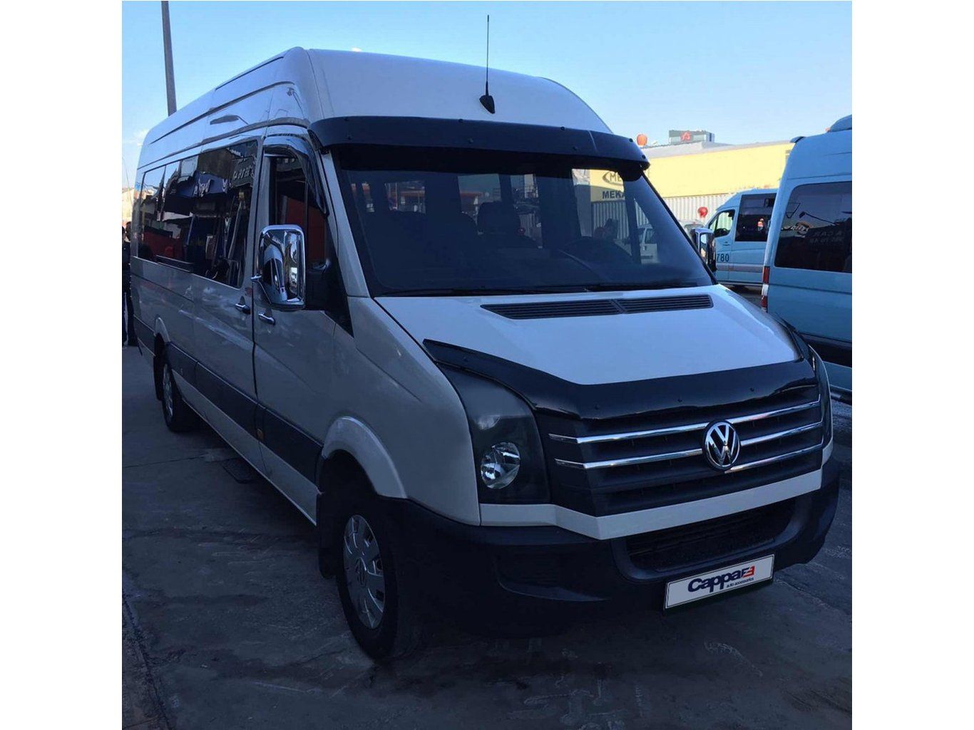 Козырек на лобовое стекло черный для Mercedes Sprinter W906 2006-2018