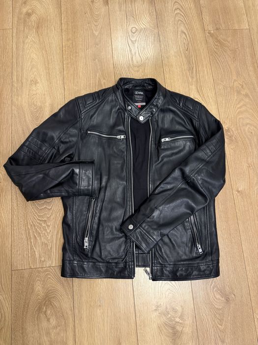 Męska skórzana kurtka OCHNIK rozmiar L