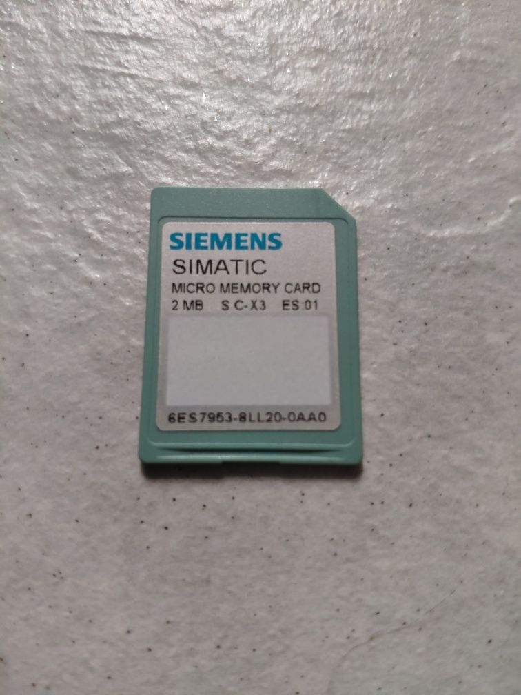 Siemens, karta MMC 2MB, simatic PLC