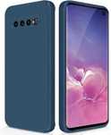 GiiYoon Silikonowy Etui do Samsung Galaxy S10,Miękką Wyściółką GRANAT