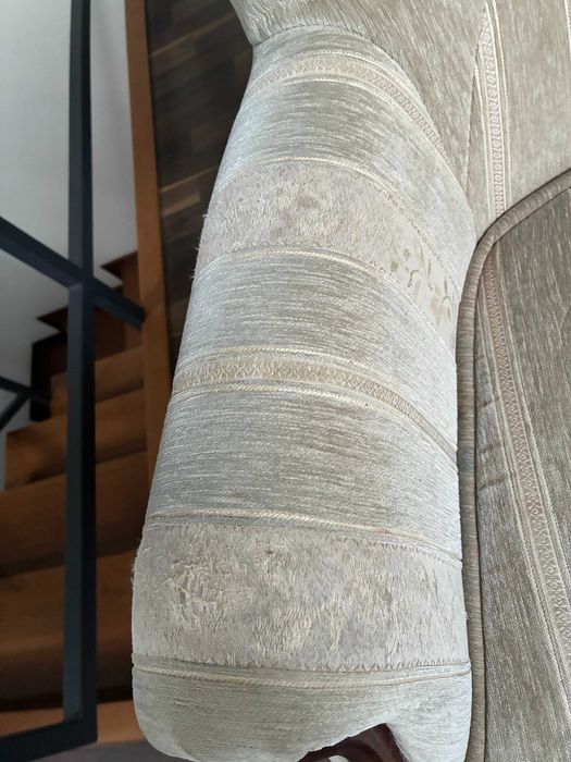 Klasyczny stylowy fotel uszak - vintage, używany