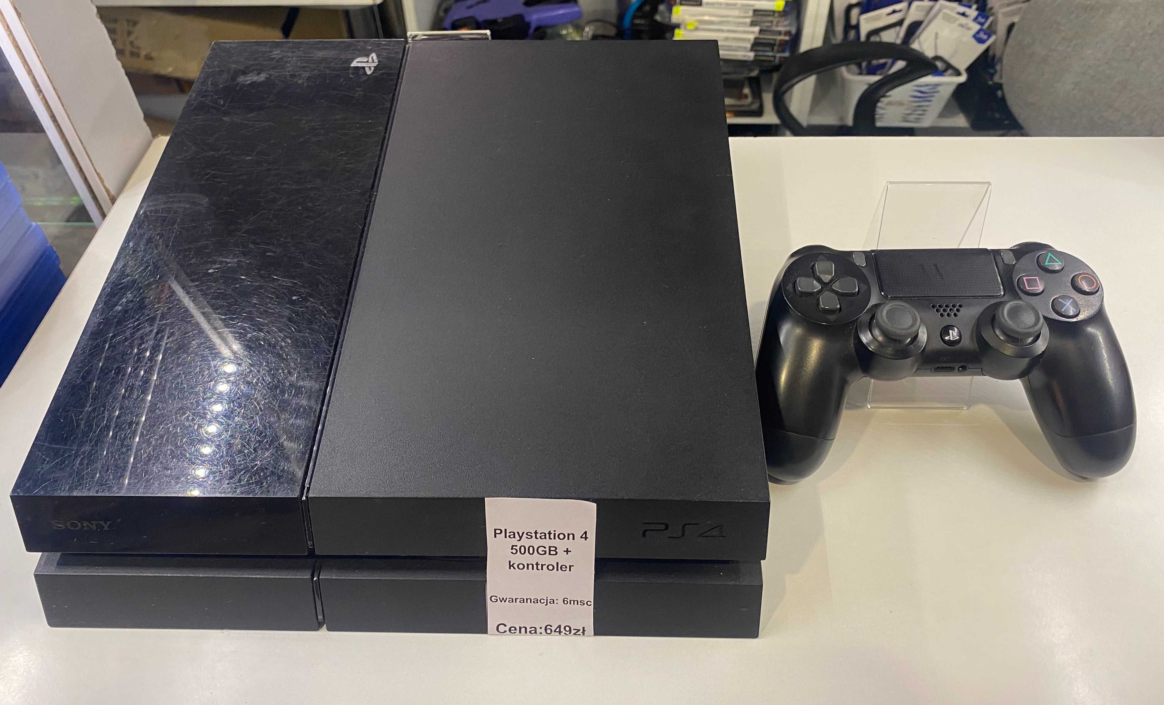 Playstation 4 500GB + kontroler GWARANCJA 6msc