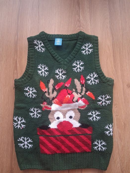 Kamizelka świąteczna 116 cm