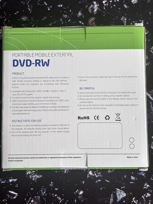 Zewnętrzny napęd DVD-RW / DVD Writer USB 3.0