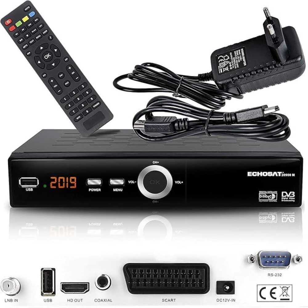 Tuner ECHOSAT 20900M Cyfrowy odbiornik satelitarny Tuner DVB-S, DVB-S2