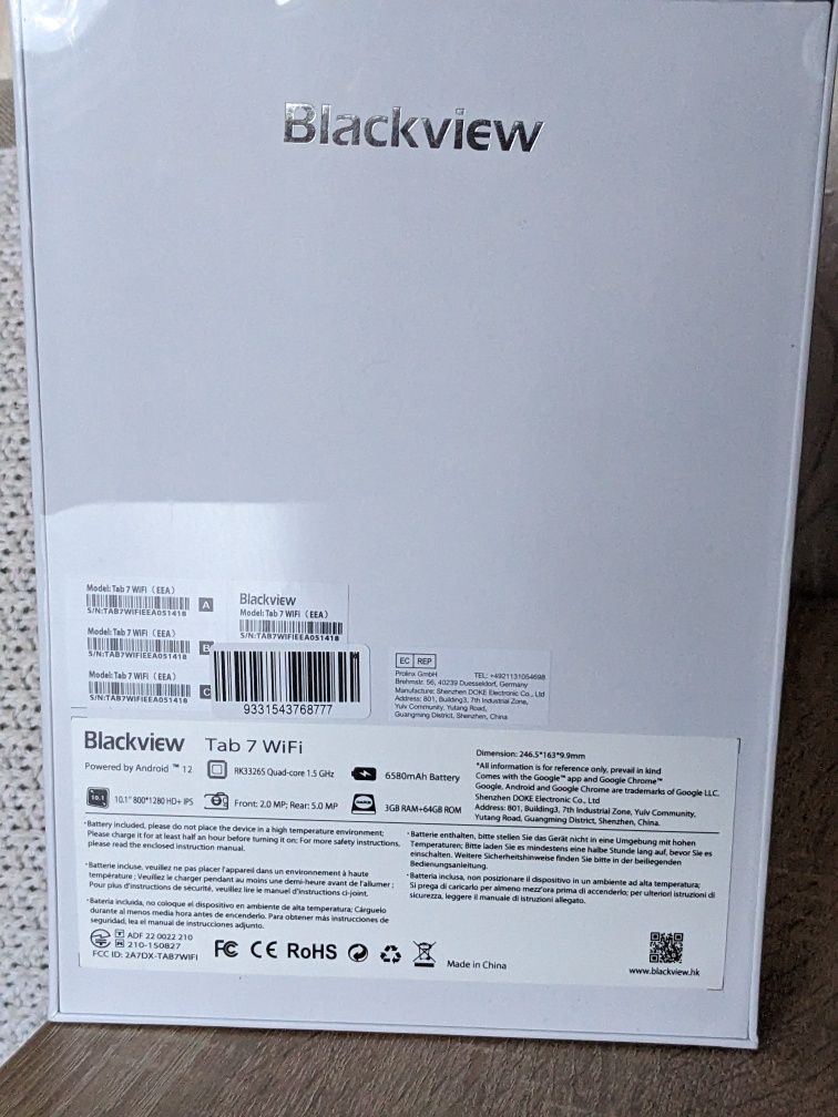 Планшет Blackview Tab 7 WiFi