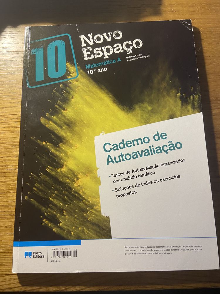 Caderno da atividades Novo Espaço de Matemática A 10° ano