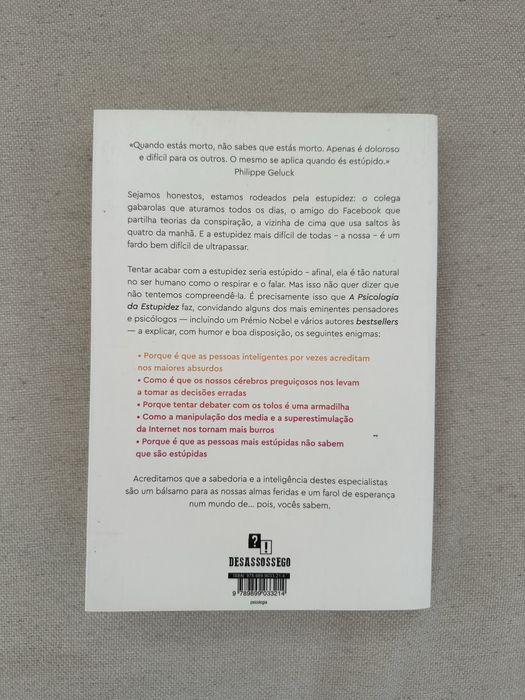 Livro A Psicologia da Estupidez