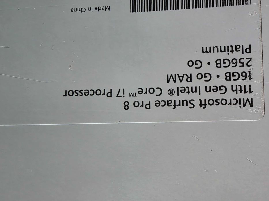 Microsoft Surface Pro 8 i7/16GB/256SSD - igła