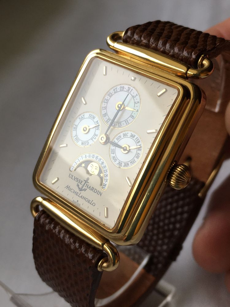 Zegarek Ulysse Nardin Michael Angelo  18k złoto Piękny !!!