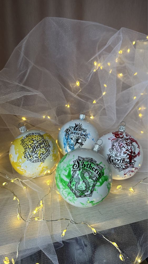 Набір Harry potter ялинкових прикрас, декор кулі Гаррі Поттер