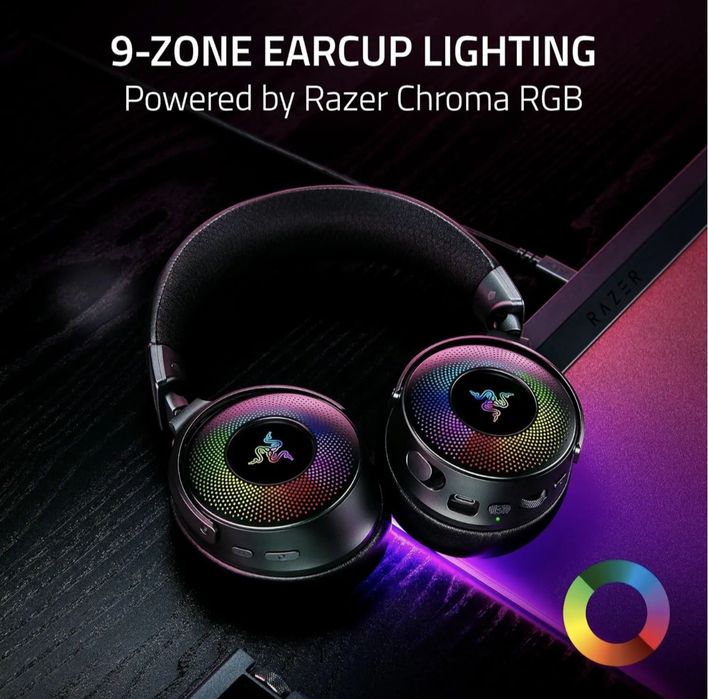 NA LEWARA słuchawki Razer Kraken V4 Pro bezprzewodowy zestaw