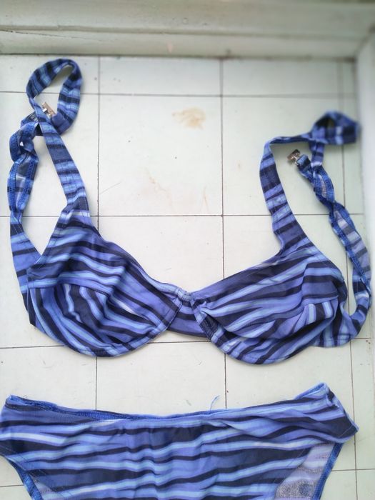 Роздільний синій купальник l-xl