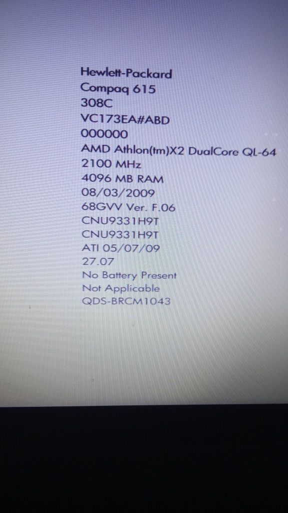 Compaq 615 читайте описание