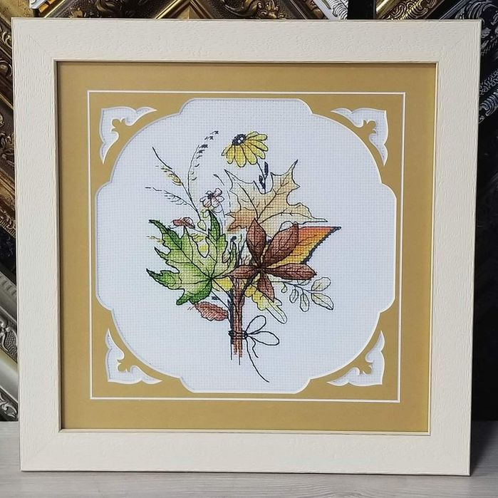 Вишита картина Осінній букет