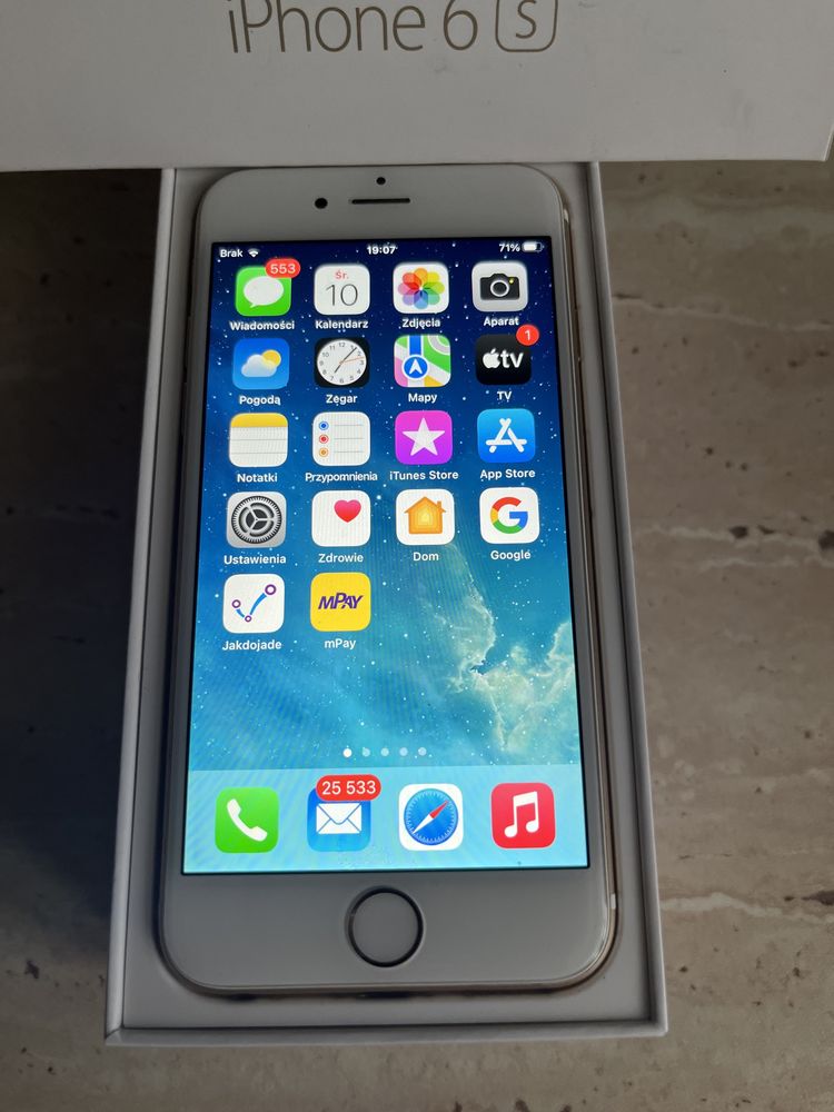 iPhone 6s - bialy; 64 GB