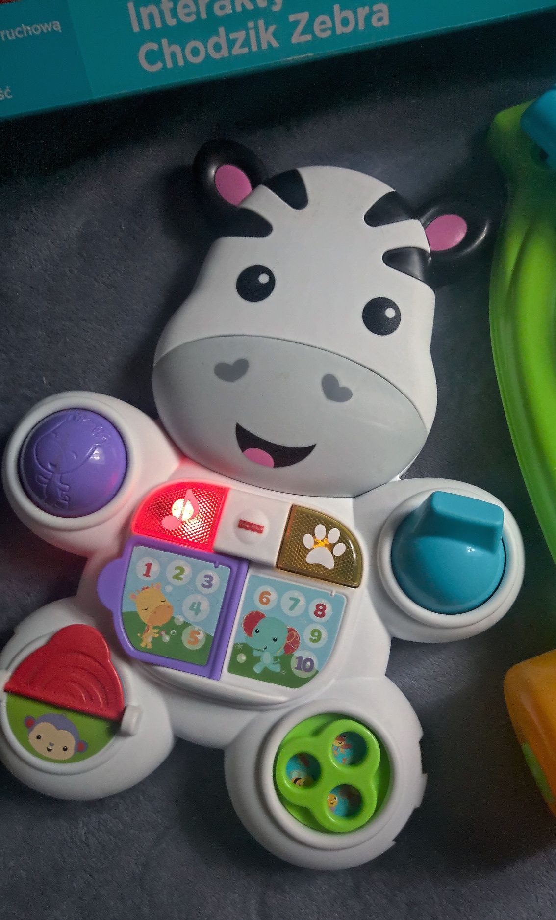 Pchacz Fisher Price zebra chodzik