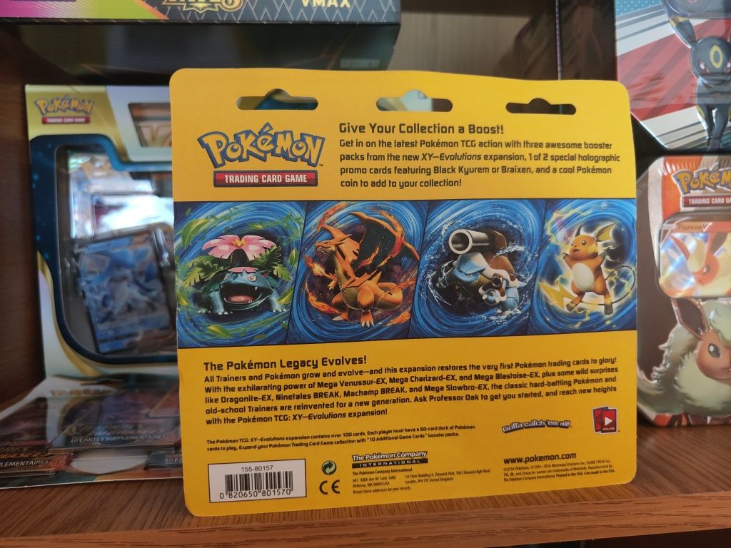 Pokémon tripack XY évolutions Ingles