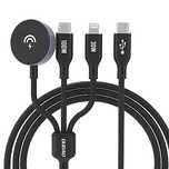 Kabel z ładowarką do Apple Watch Dudao A12Max+ PD 100W 3w1: USB-C Ligh